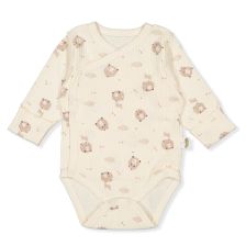Бебешко боди Bebetto Organic little lamb, Екрю, 0-3 м., T3941