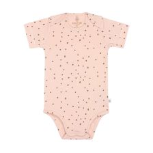 Бебешко боди Lassig GOTS Powder Pink, с къс ръкав, 0-24 месеца