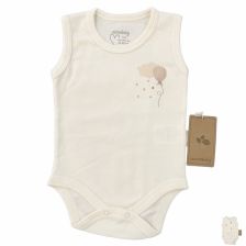 Бебешко боди потник Сiсcim Baby Екрю, 3-9 м., U5044