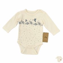 Бебешко боди Сiсcim Baby с дълъг ръкав, екрю, 3-9 м., U4938