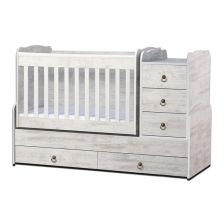 Трансформираща бебешка кошара Dizain Baby Лейди 65/160 люлка Антик