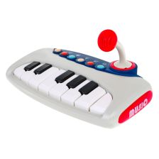 Бебешко музикално пиано с микрофон Raya Toys Super Star Piano, с светлини