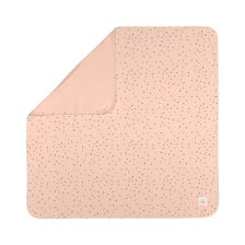 Бебешко одеяло Lassig Dots Powder Pink, 80x80 см.
