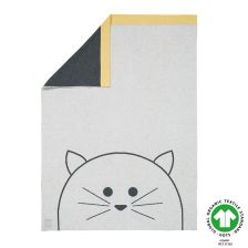 Бебешко одеяло Lassig Little Chums Cat 75x100 см. Grey
