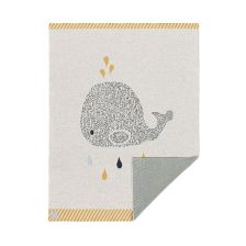 Бебешко одеяло Lassig Little Water Whale 75x100 см.