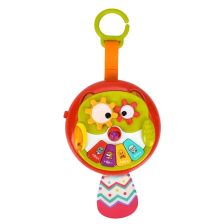 Бебешко пиано дрънкалка Raya Toys Сова, с звук