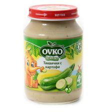 Бебешко пюре Bebelan Ovko Тиквички с Картофи 4+м 190гр.