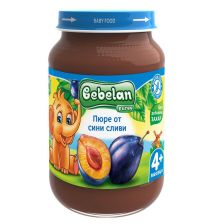 Бебешко пюре Bebelan Puree Сливи 4+м. 190гр.