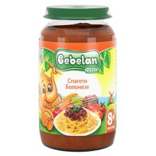 Бебешко пюре Bebelan Puree Спагети Болонезе, 5879, 8 м+, 220 г.