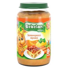 Бебешко пюре Bebelan Puree Зеленчукова мусака, 5527, 8 м+, 220 г.