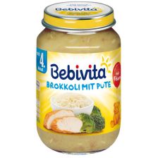 Бебешко пюре Bebivita броколи и пуешко месо 190гр.