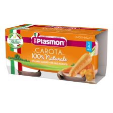 Бебешко пюре Plasmon Моркови 4+м 2х80гр.
