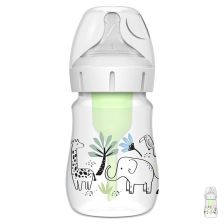 Бебешко шише Антиколик Dr. Brown’s Natural Flow® Options+ Wide-Neck, Animals, 150 мл