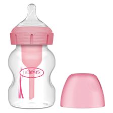 Бебешко шише Dr.Brown's Natural Flow Anti-Colic Options+ Wide Neck Pink, 150 мл.