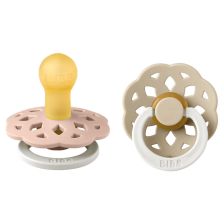 Залъгалки BIBS Boheme Glow in the Dark, Латекс, 6-18 месеца, 2 бр.