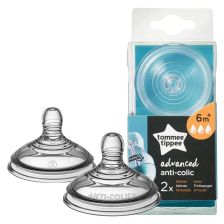 Биберони Tommee Tippee Advanced Anti-Colic Fast, 3 капки, бърз поток, 6 месеца+