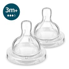 Биберони за хранене Avent Anti-colic 3+ месеца, Сила на потока 3, 2 бр., SCY763/02