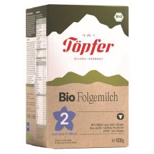 БИО Адаптирано мляко за кърмачета Topfer Laktana Bio 2, 6 м+, 600 g