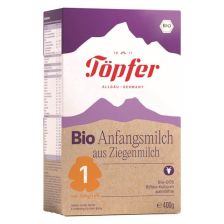 БИО козе адаптирано мляко за новородени Topfer Lactana 1, 0+ м, 400 g
