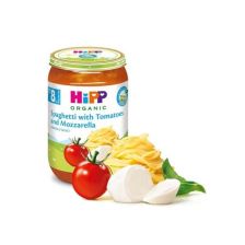 БИО ПЮРЕ СЪС СПАГЕТИ,ДОМАТИ, МОЦАРЕЛА HIPP  220g 6400