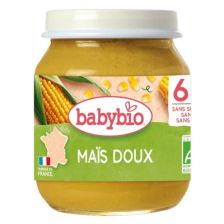 Био зеленчуково пюре Babybio Сладка царевица 130гр. 6м.+