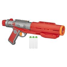 Бластер Hasbro Nerf Star Wars Imperial Death Trooper Deluxe, The Mandalorian, със звуци, светлини и 3 светещи в тъмното патрони
