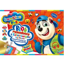 Блок за рисуване Majewski Bambino А3 цветни 16 листа