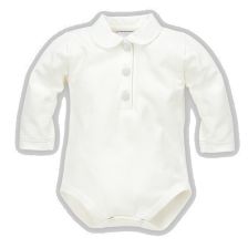 Боди дълъг ръкав PINOKIO Celebrity Girl Polo Екрю Размер 62-92 cm
