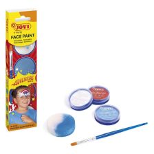 Бои за лице Jovi, с четка и гъба, 3 бр., 8 мл.