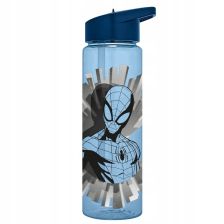 Бутилка за вода със сламка Kids Licensing Spiderman Пластмасова 600 мл.