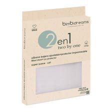 Чаршаф-протектор за бебешка кошара Bimbidreams Basics Памук, бял, 70x140