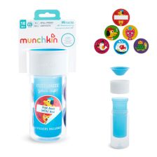 Чаша Munchkin 360° със стикери 266 мл. Blue