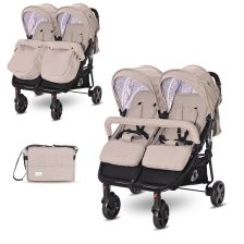 Бебешка количка за близнаци Lorelli Duo Dots