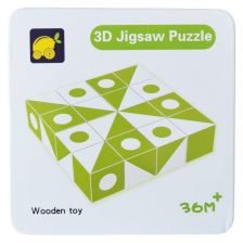 Дървен 3D пъзел Raya Toys с карти