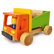 Дървен камион Raya Toys с подвижно ремарке