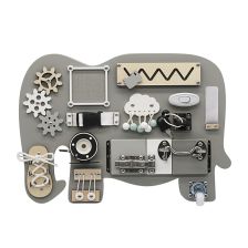 Дървена дъска монтесори Moni Toys Elephant