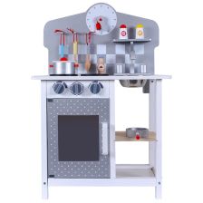 Дървена детска кухня Raya Toys Сив