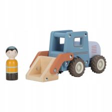 Дървена играчка Little Dutch Bulldozer, с шофьор, LD2532