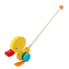 Дървена играчка за бутане Raya Toys Пате