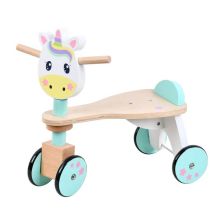 Дървена кола за бутане Raya Toys Еднорог