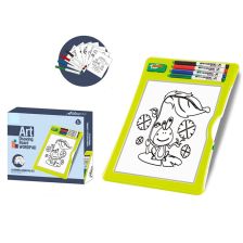 Дъска за рисуване Raya Toys с шаблони и маркери 8831