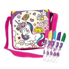 Детска чанта за оцветяване Raya Toys Еднорог, с 5 флумастера