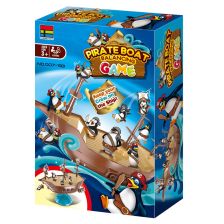Детска игра за баланс Raya Toys Пиратски кораб с пингвини