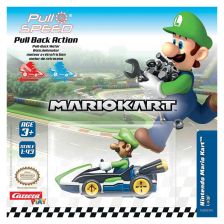 Детска кола за игра с фигурка Carrera Mario Kart Luigi 1:43