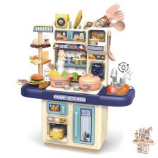 Детска кухня Raya Toys Home Kitchen с течаща вода и пара, 33 части