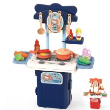 Детска кухня в куфар 4 в 1 Raya Toys 19 части