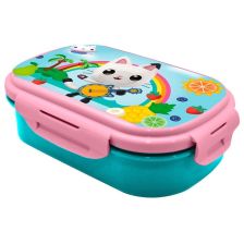Детска кутия за храна Kids Licensing Gabby's Dollhouse с отделения и прибори