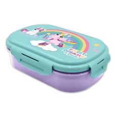 Детска кутия за храна Kids Licensing Sweet Dreams & Friends Unicorn с отделения и прибори