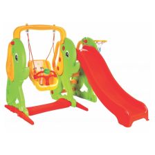 Детска люлка с пързалка и баскетболен кош Pilsan Слонче