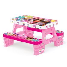 Детска маса за пикник DOLU BARBIE с пейки 1608